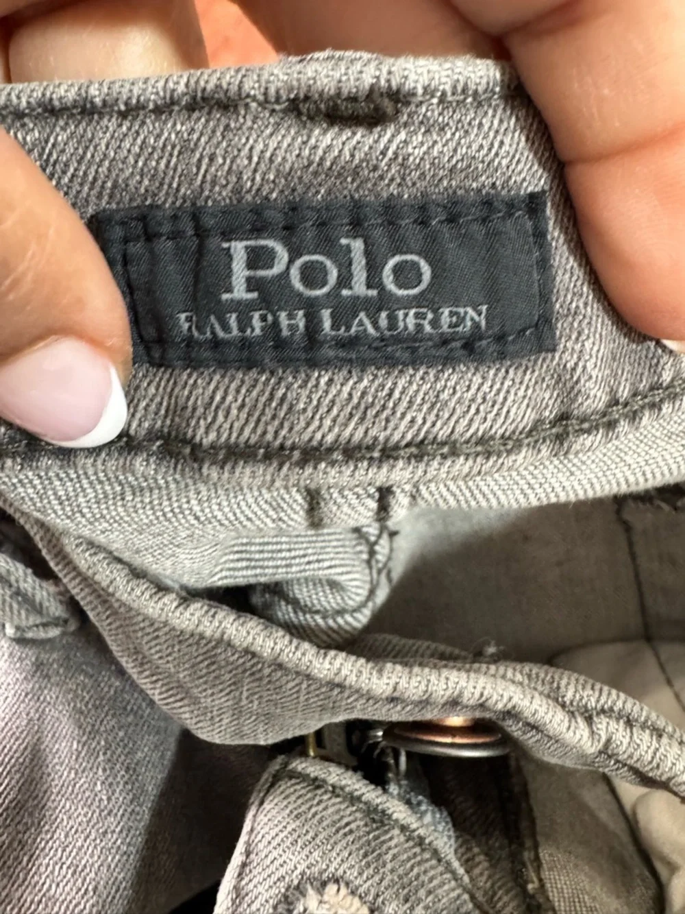 Polo Ralph Lauren Gray Jeans 36x32 Classic Fit Straight Faded Wash